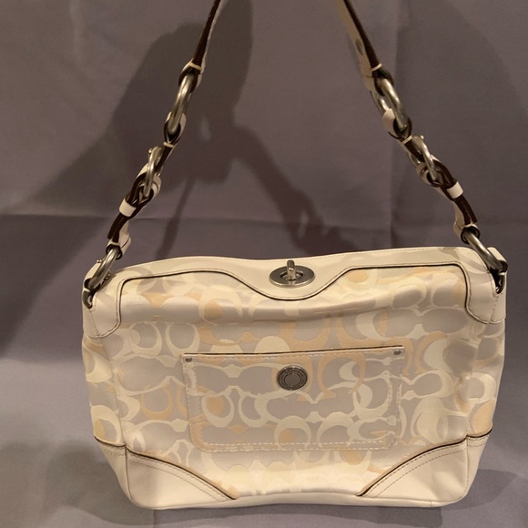 Rare Vintage Coach Optic Signature Print Purse - Picture 4 of 8